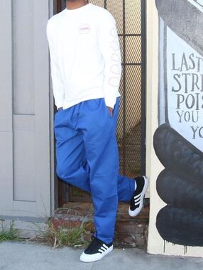 Cookman Chef's Wear Relaxed Fit Casual Pants, Deep Blue